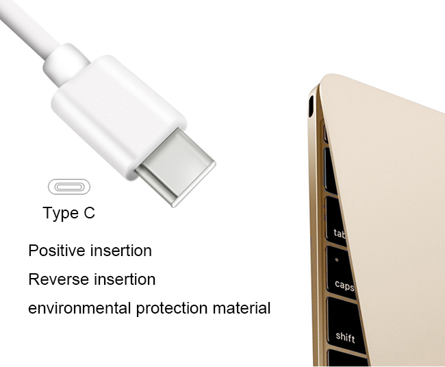 USB type C cable white