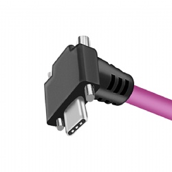 90 degree Right angle USB Type C data cable with screws